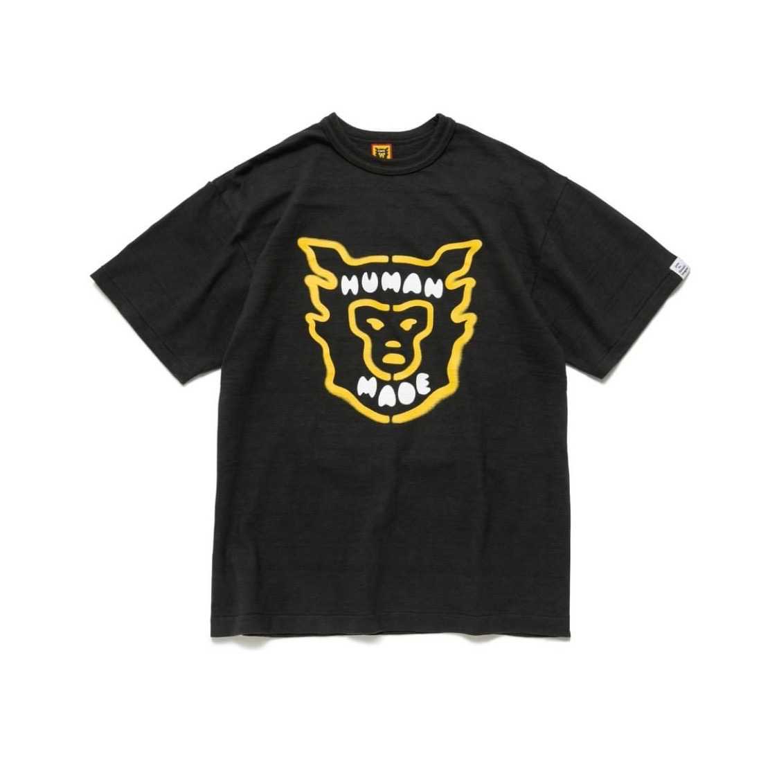 เสื้อยืดแขนสั้นสีดำลาย STORM COWBOY T-SHIRT #2309 HUMAN MADE JAPAN