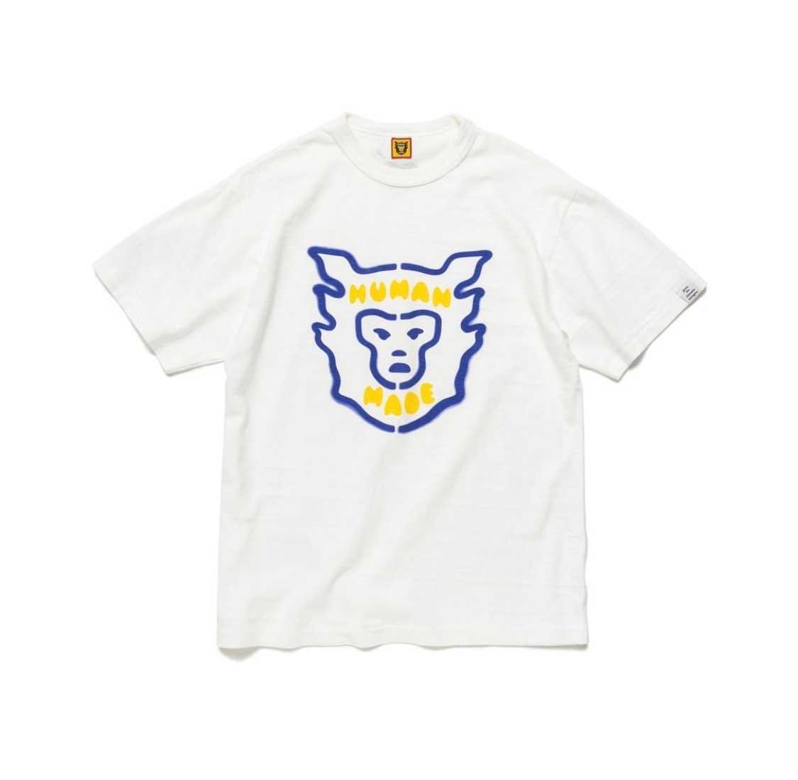 เสื้อยืดแขนสั้นสีขาวลาย STORM COWBOY T-SHIRT #2309 HUMAN MADE JAPAN
