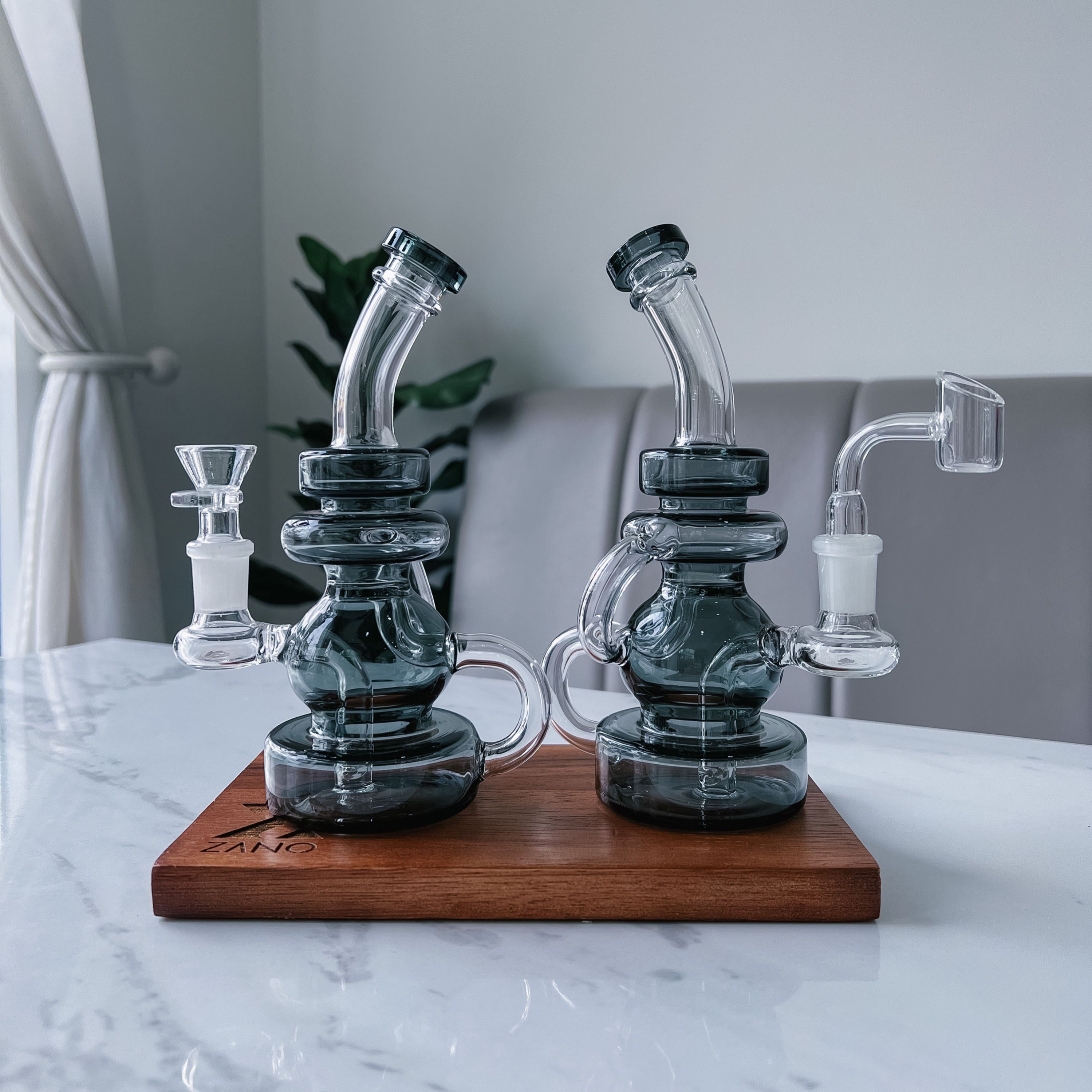 Mini  Glass Bong Dab Rig | 20 cm