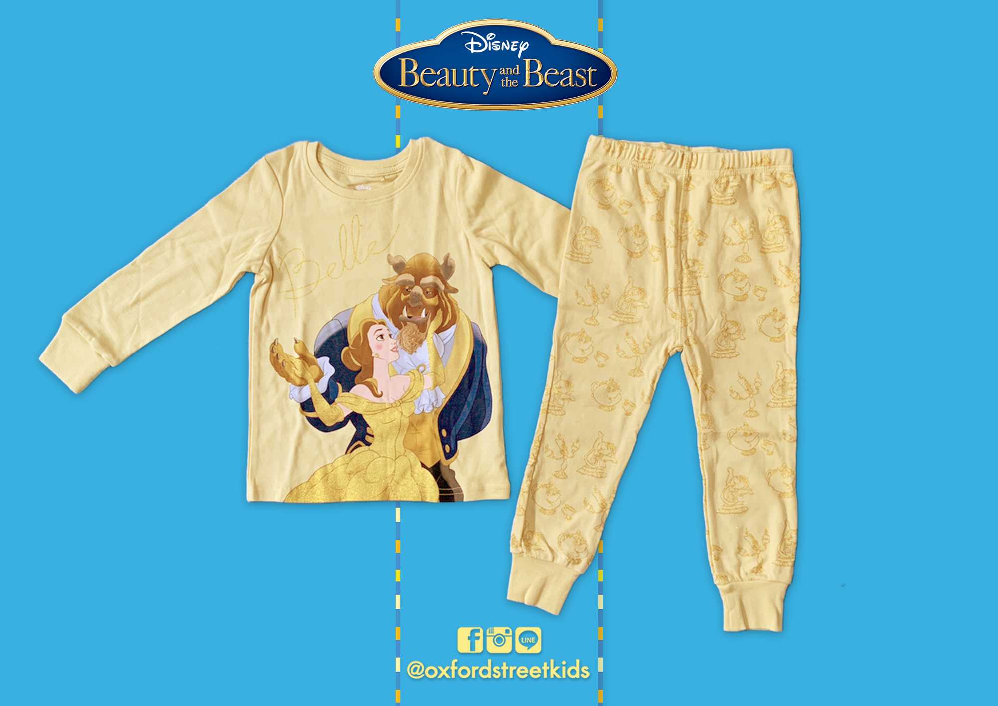 𝐒𝐀𝐋𝐄❗️ [1.5-2Y] Next Disney Beauty And The Beast Pyjamas Set ชุดนอน โฉมงาม กับเจ้าชายอสูร