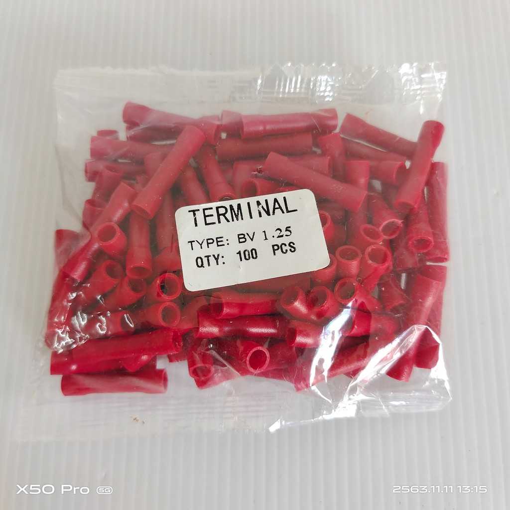 TYPE:BV1.25 ,BV2.5, BV5.5 หางปลาต่อสายไฟ,สลิปต่อสาย, สลิปหุ้มแดง, สลิปหุ้มน้ำเงิน ,สลิปหุ้มเหลือง