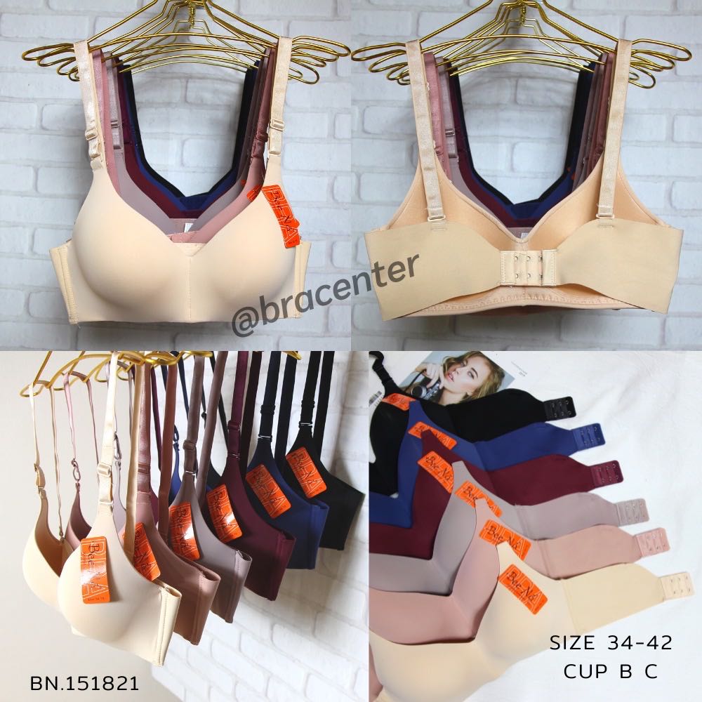 เสื้อชั้นใน ชุดชั้นใน ไร้ขอบ สาวอวบไซส์ใหญ่ เนื้อผ้านุ่มลื่นใส่สบาย Beena1821