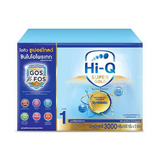 Hi-Q ซุปเปอร์โกลด์ นมผงสูตร1 3000 กรัม