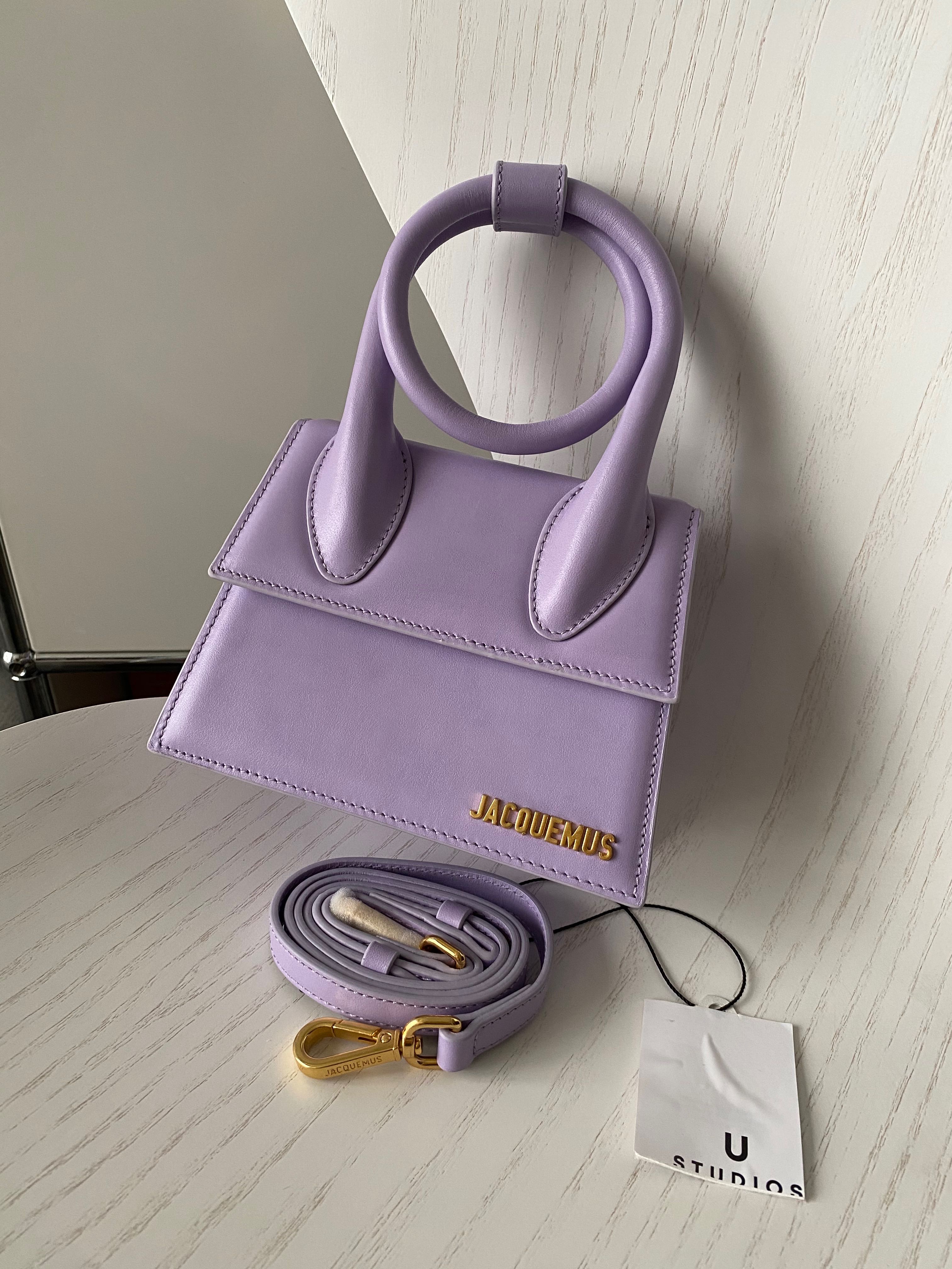 Jacquemus Le Chiquito noeud (light purple)