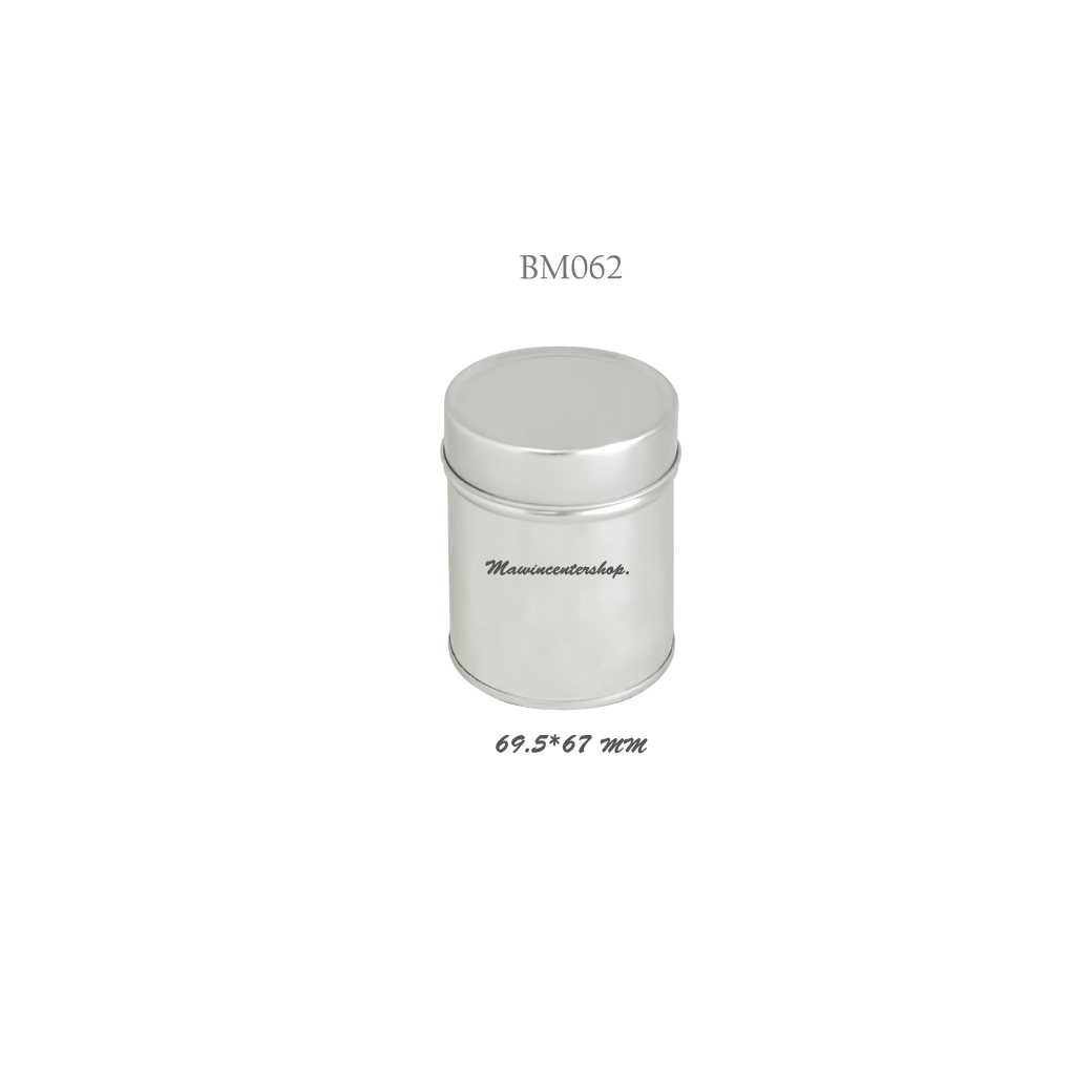 P181BM1062 กระป๋องเทียนใสกลม TP(ลัง12ใบ)