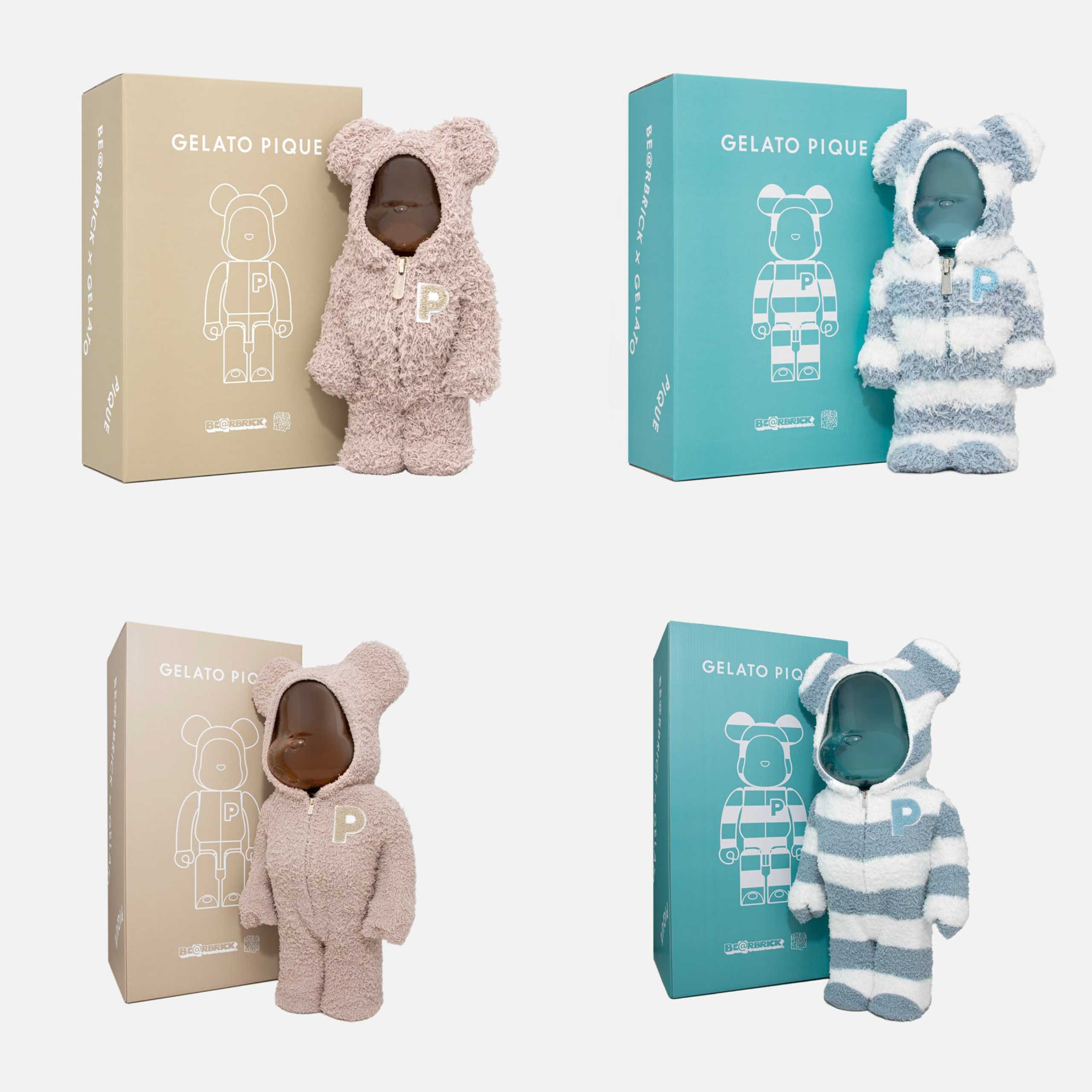 GELATO PIQUE BE@RBRICK ベアブリック 400％ MINT Gelato Pique x Be@rbrick Mint White 400% Collectible Figure