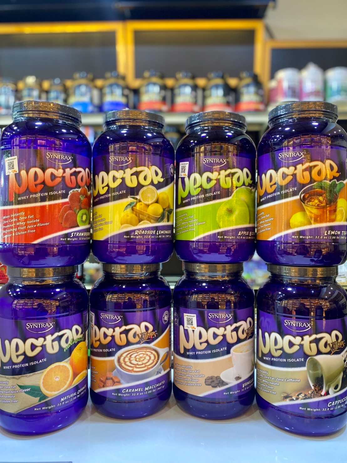 Syntrax Nectar Whey Protein Isolate 907g. (2 lbs) โปรตีนรสผลไม้และกาแฟขนาด907กรัม