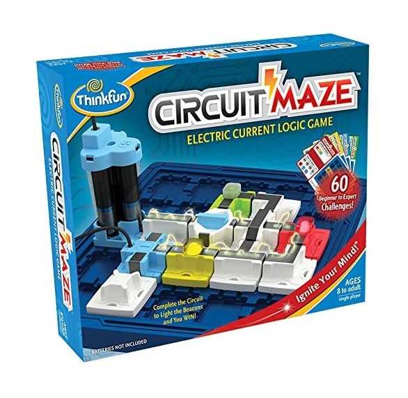 THINK FUN, Circuit Maze Electric Current Logic ของเล่นฝึกสมอง เสริมเชาว์ ของเล่นเด็กสำหรับ 8 ปี+
