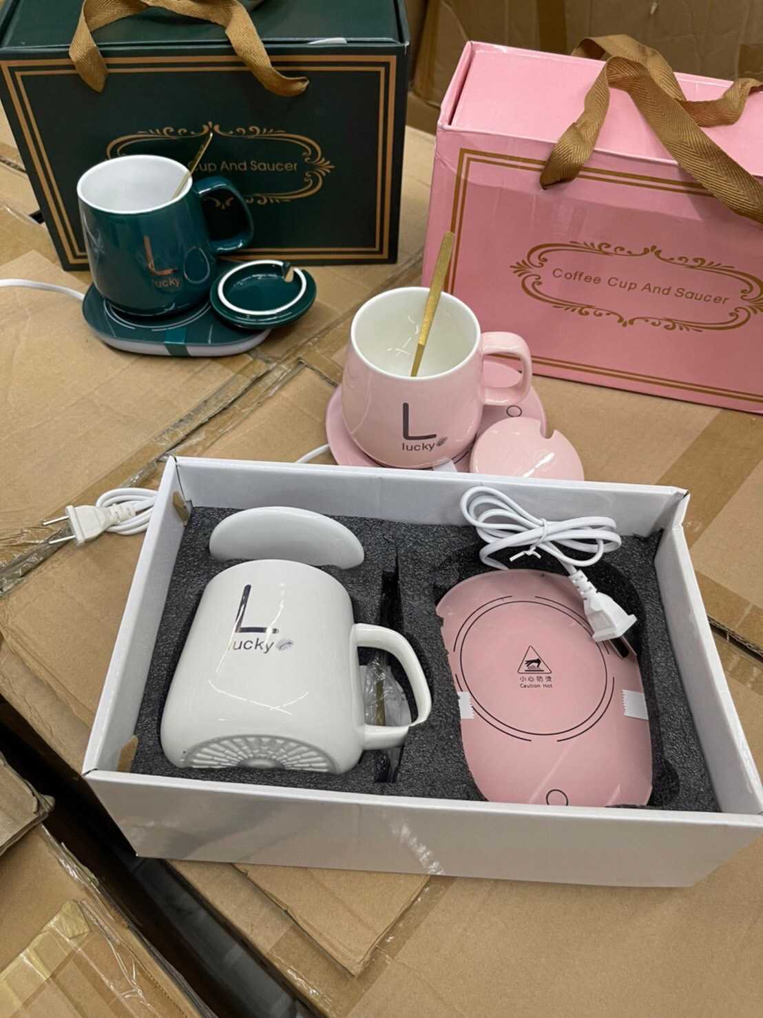 แก้วชงกาแฟ แก้วอุ่นกาแฟ พร้อมฐานทำความร้อน