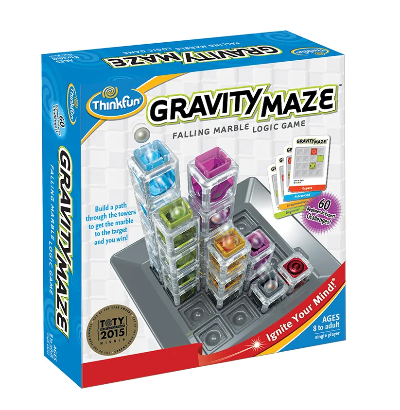 THINK FUN, Gravity Maze Falling Marble ของเล่นฝึกสมอง เสริมเชาว์ สำหรับ 8 ปี+ ลิขสิทธิ์แท้อเมริกา