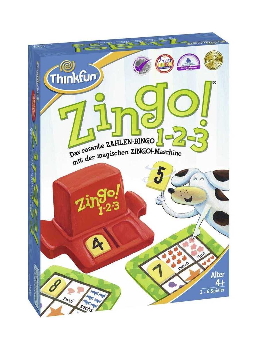 THINK FUN, Zingo Number Bingo 1-2-3 ของเล่นฝึกสมอง เสริมเชาว์ สำหรับ 4 ปีขึ้นไป ลิขสิทธิ์แท้อเมริกา