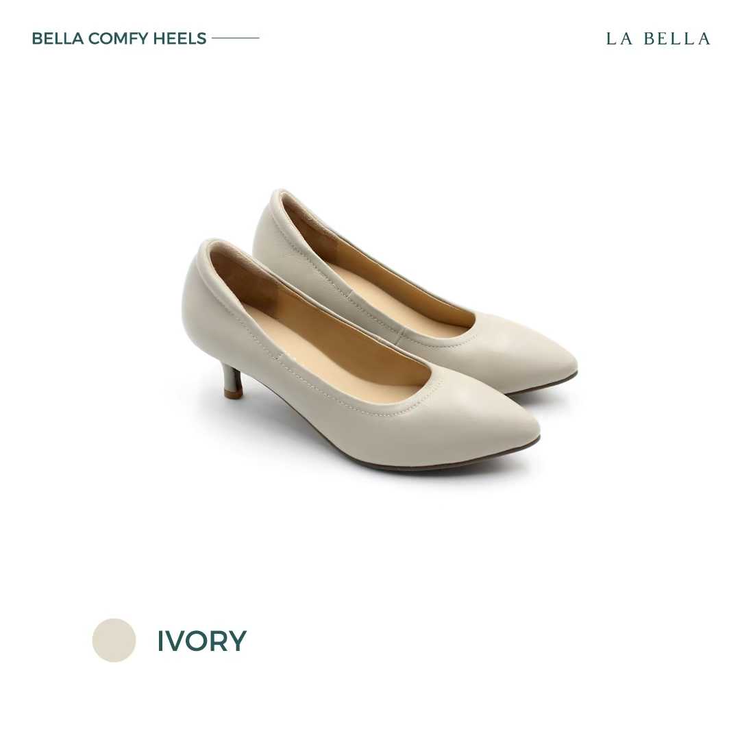 LA BELLA รุ่น BELLA COMFY HEELS - IVORY