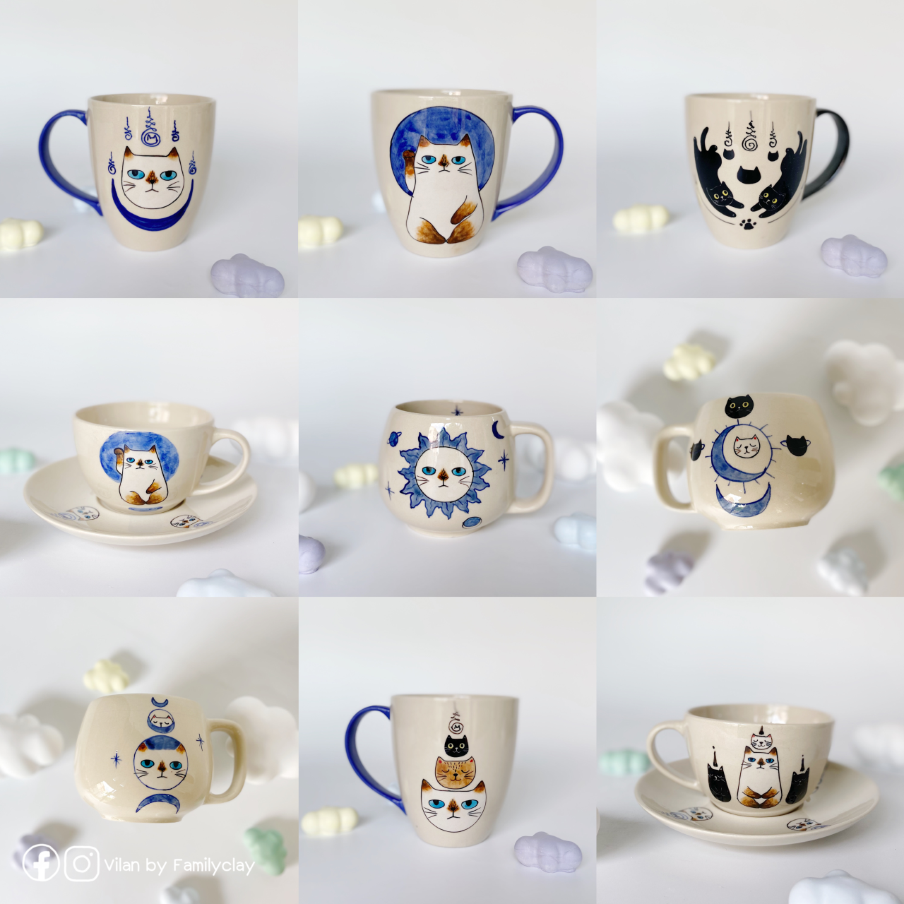 Cat God Collection ถ้วยมัค / Jumbo mug / Latte set / Plate