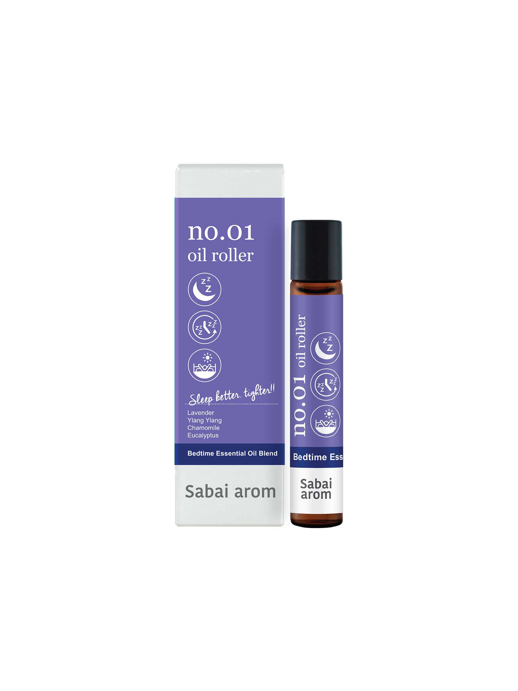 NO.1 Sleep Well Essential Oils Spot Roller 8 ml. [Sabai Arom]