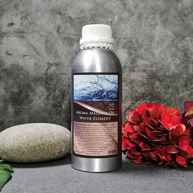 Aroma massage Oil Water Element น้ำมันนวดตัวอโรมา กลิ่น วอเตอร์ อีเลเมนท์  (ธาตุน้ำ) 1,000 ml.