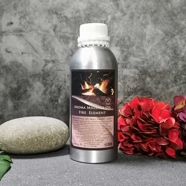 Aroma massage Oil Fire Element  น้ำมันนวดตัวอโรมา กลิ่น ไฟเออร์ อีเลเมนท์ (ธาตุไฟ) 1,000 ml.