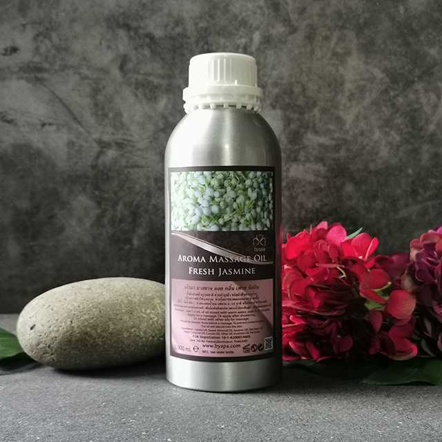 Aroma massage Oil Jasmine น้ำมันนวดตัวอโรมา กลิ่น จัสมิน  (มะลิ) 1,000 ml.