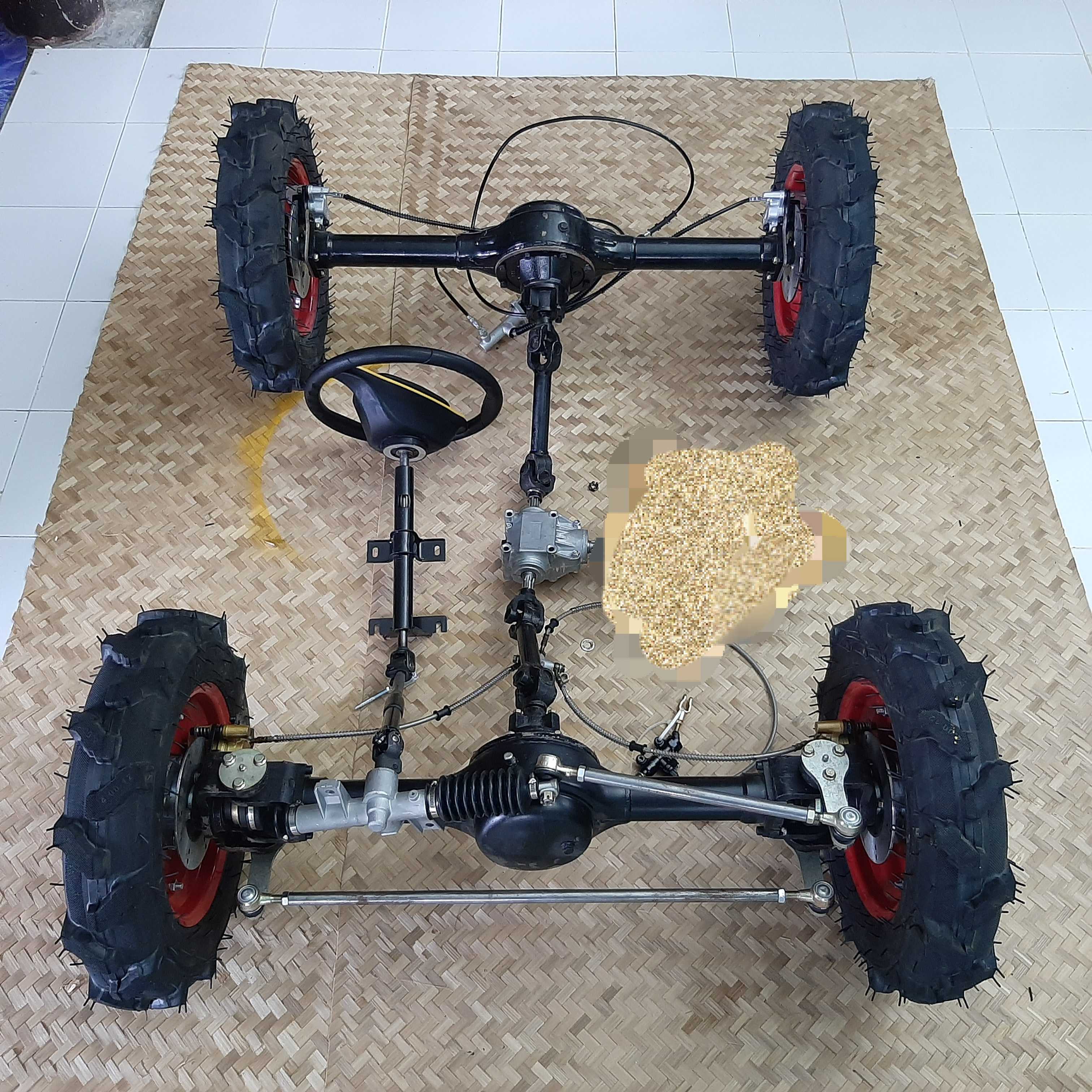 100#W4DCAR# Pชุด4x4อุปกรณ์สำหรับ ขับเคลื่อนรถยนต์ 4 ล้อ ไม่มีเกียร์ ใช้ ทำรถ 4WD