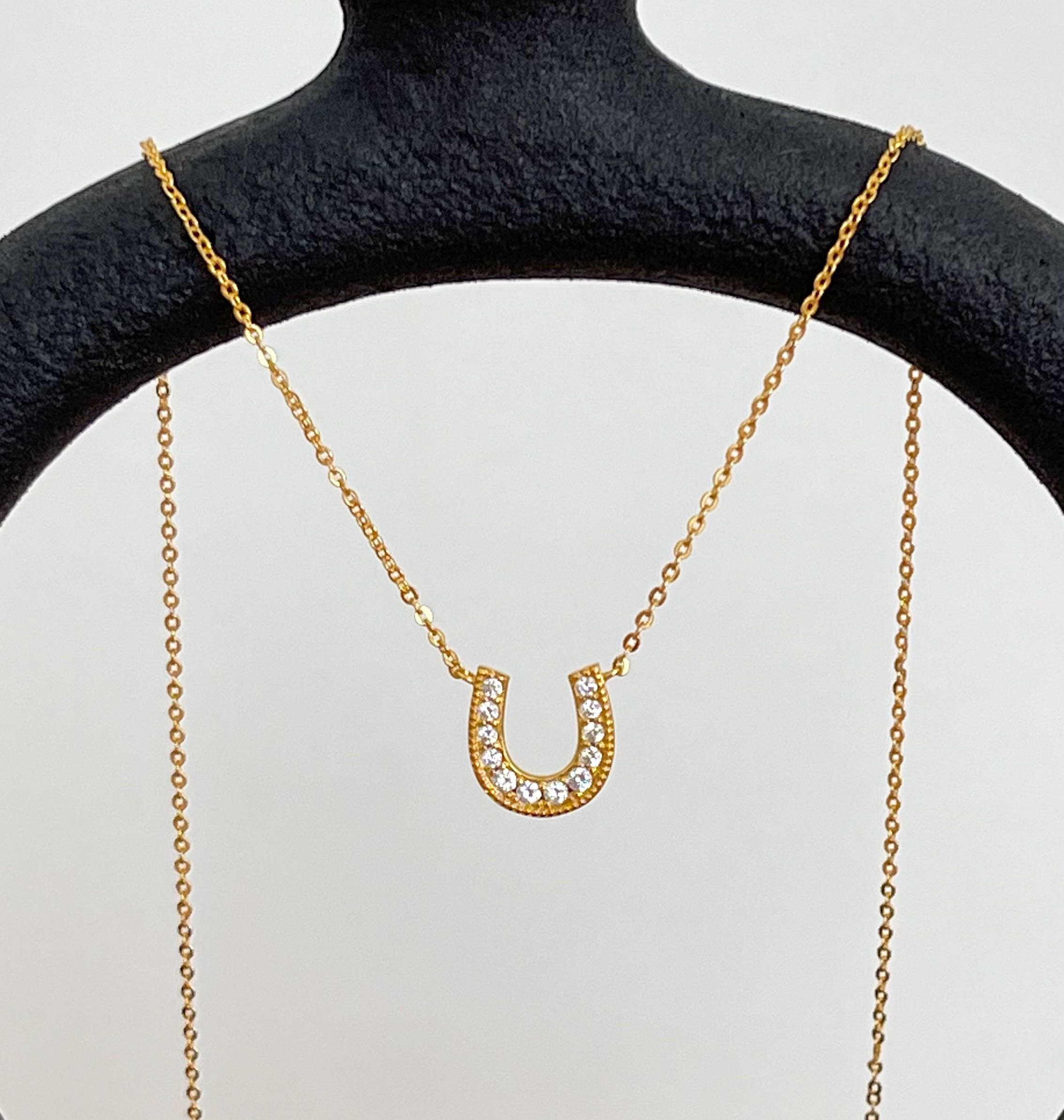 Horseshoe Diamond Necklace