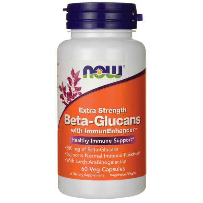เสริมภูมิคุ้มกัน กลูแคน NOW Foods Extra Strength Beta Glucan with ImmunEnhancer 250mg/ 60 Veg Caps