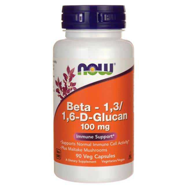 เสริมภูมิคุ้มกัน กลูแคน NOW Foods Beta-1,3/1,6-D-Glucan 100 mg/ 90 Vegi Capsules