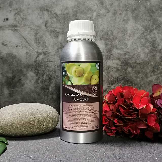 Aroma massage Oil Lumduan  น้ำมันนวดตัวอโรมา กลิ่น ลำดวน  1,000 ml.