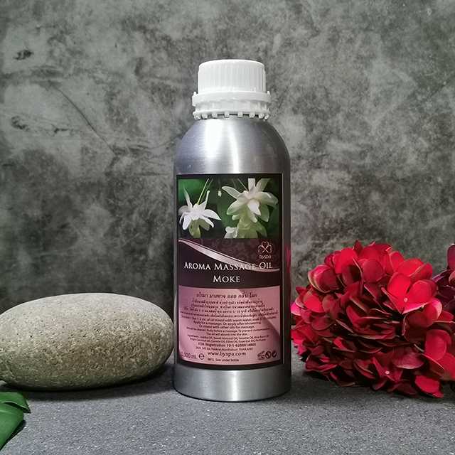 Aroma massage Oil Moket  น้ำมันนวดตัวอโรมา กลิ่น โมก  1,000 ml.