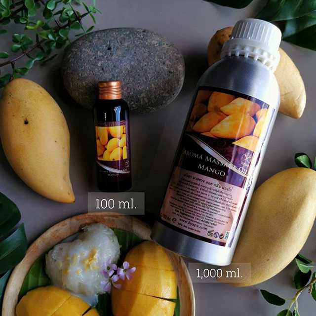 Aroma massage Oil Mango  น้ำมันนวดตัวอโรมา กลิ่น แมงโก้  (มะม่วง)  1,000 ml.