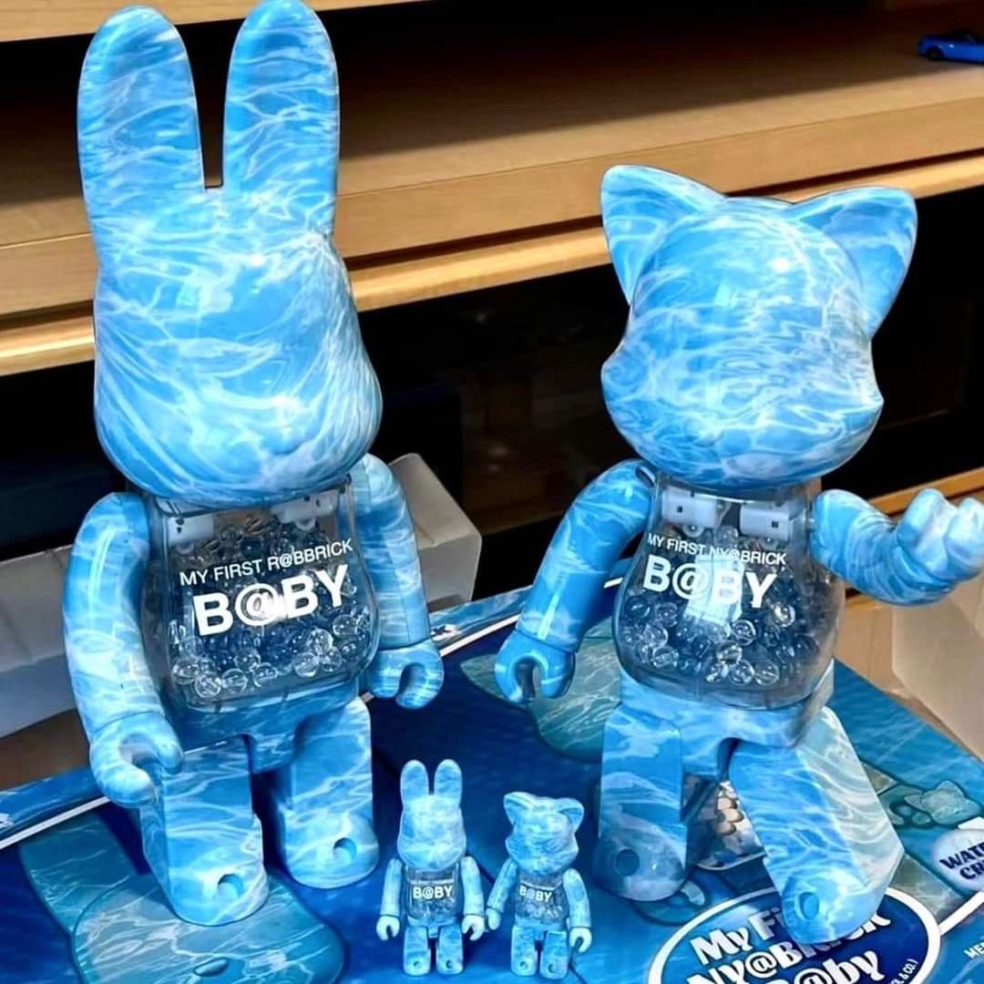 Be@rbrick Rabbrick & Nyabrick My First Baby Water Crest 100%+400% set 4 pcs