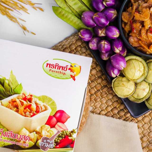 น้ำพริกกุ้งเสียบตำสด l 2-3 คนทาน (พรทิพย์ภูเก็ต)