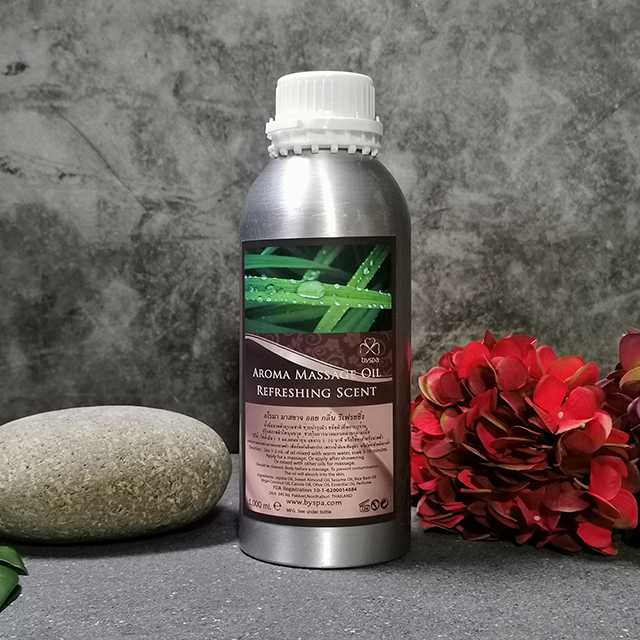 Aroma massage Oil Refresh น้ำมันนวดตัวอโรมา กลิ่น รีเฟรช  1,000 ml.