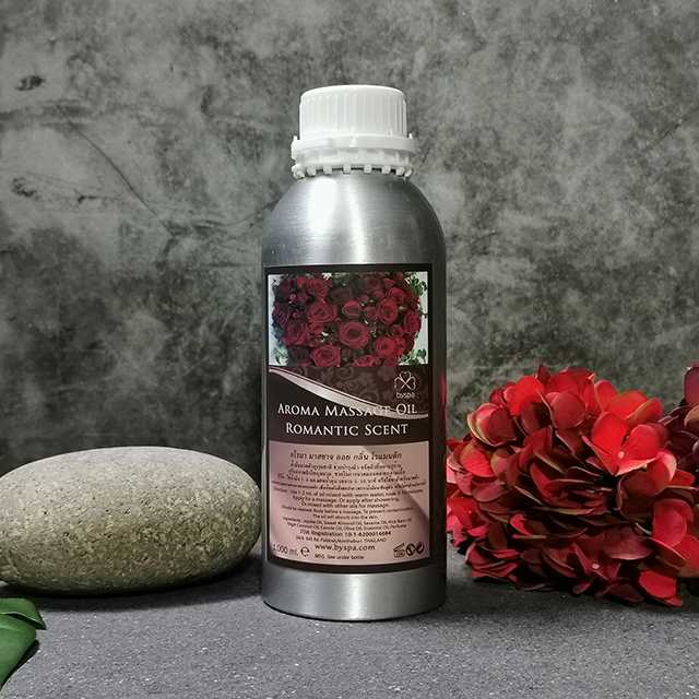 Aroma massage Oil Romantic น้ำมันนวดตัวอโรมา กลิ่น โรแมนติก  1,000 ml.