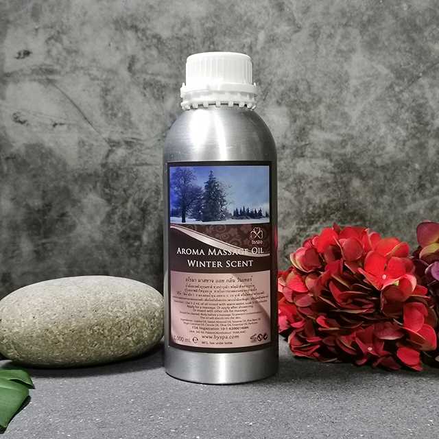 Aroma massage Oil Winter น้ำมันนวดตัวอโรมา กลิ่น วินเทอร์  1,000 ml.