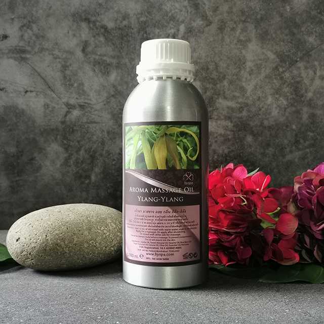 Aroma massage Oil YlangYlang น้ำมันนวดตัวอโรมา กลิ่น อิลังอิลัง  (กระดังงา)   1,000 ml.