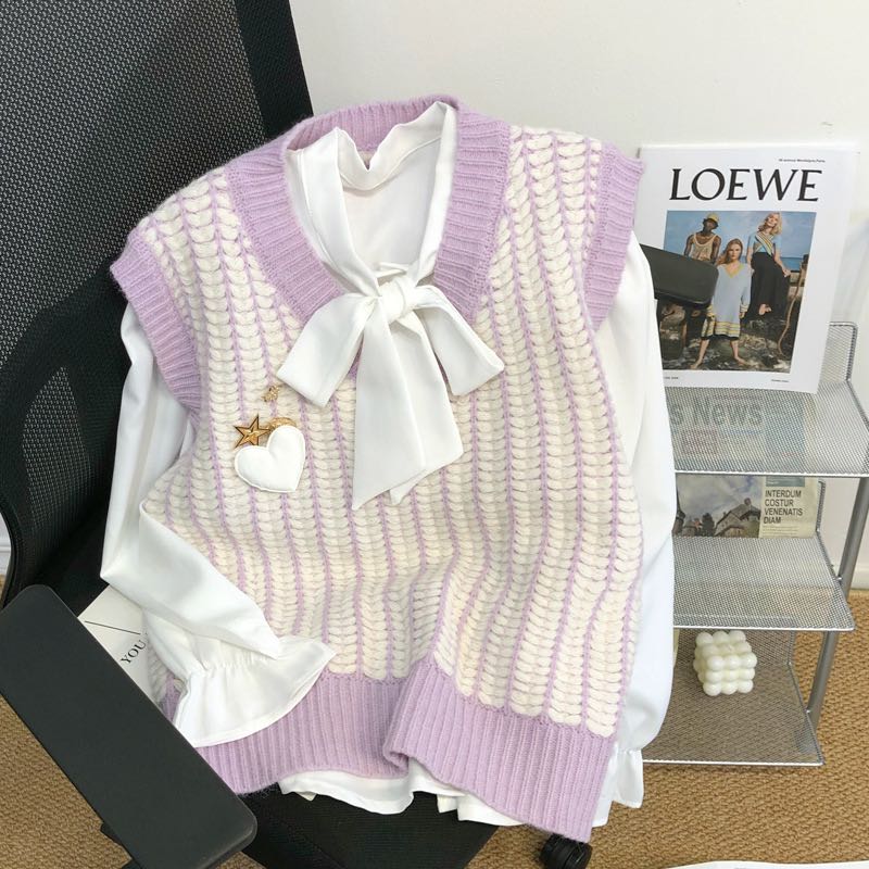 ⊹. PREORDER #เสื้อกั๊กไหมพรม .⊹