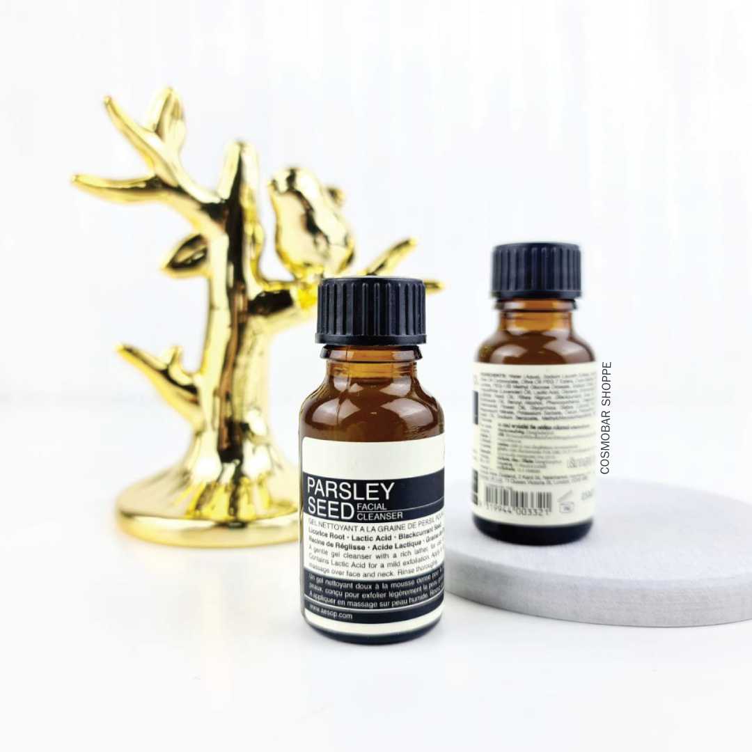 [คลีนเซอร์สำหรับผิวมัน] Aesop - Parsley Seed Facial Cleanser 15ml.