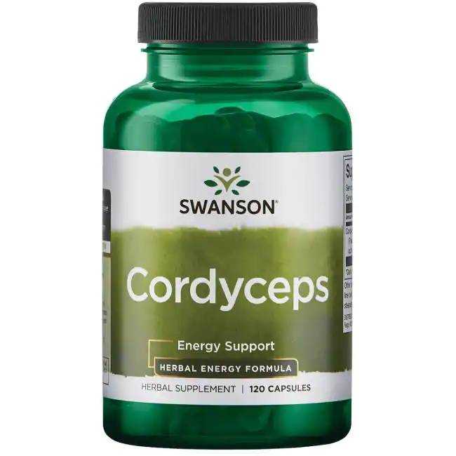ตังถั่งเช่า Swanson Premium Cordyceps Sinensis Mushroom 600 mg 120 Capsules