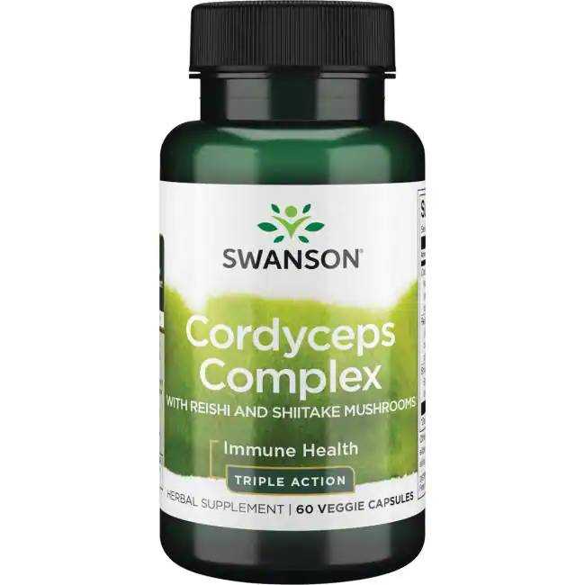 ตังถั่งเช่าคอมเพล็กซ์ Swanson Superior Herbs Cordyceps Complex 60 Veg Capsules