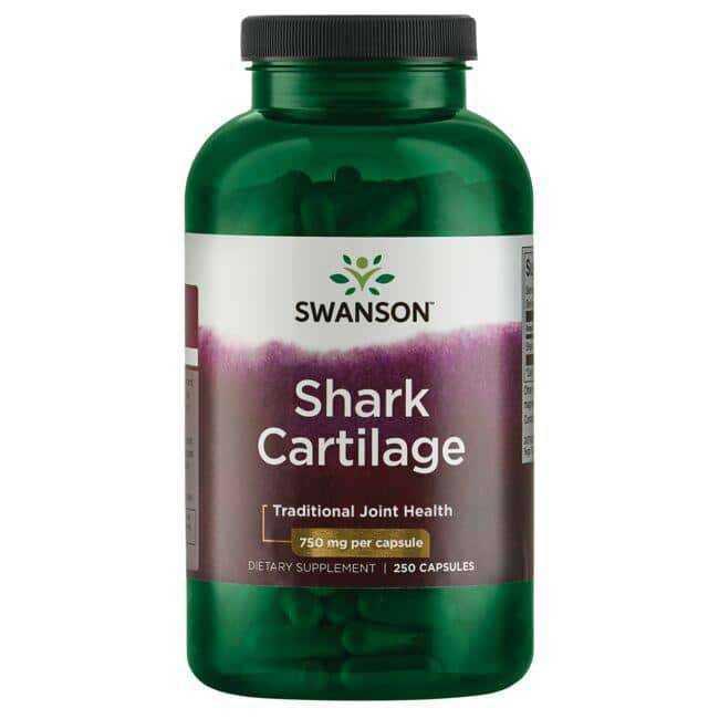 บำรุงข้อต่อ Swanson Premium Shark Cartilage 750 mg/ 250 Capsules