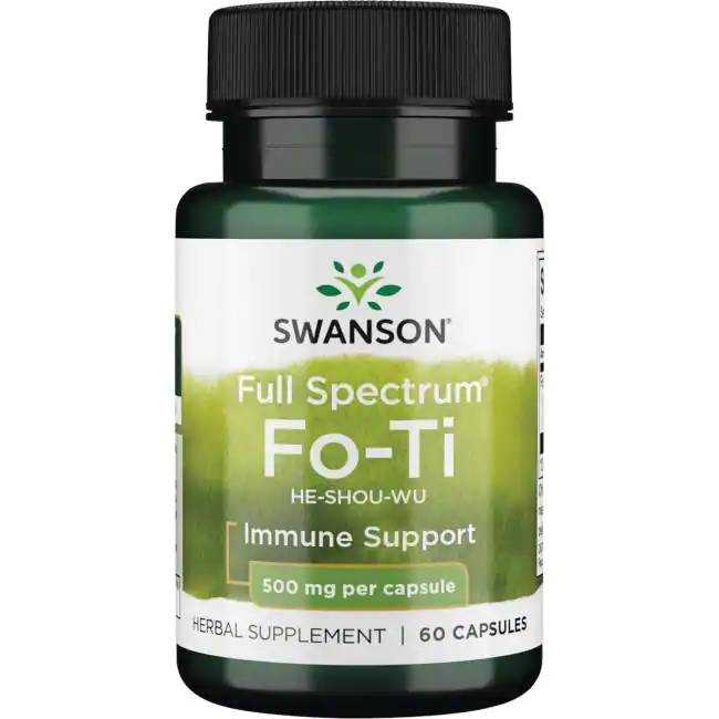 โชวูสกัด Swanson Premium Fo-Ti-500 mg/ 60 Capsules