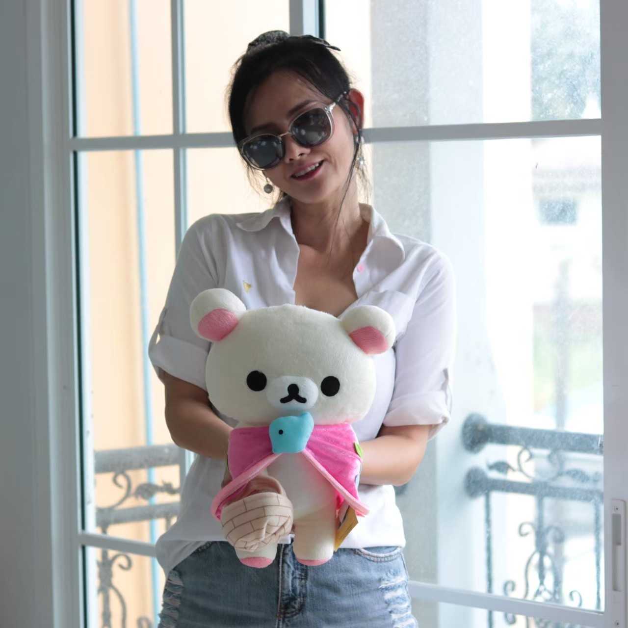 ตุ๊กตาโคริลัคคุมะรุ่นหิ้วตะกร้าผลไม้  ขนาด 40 cm.
