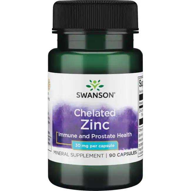 ซิงค์ไกลซิเนต Swanson Ultra Albion Chelated Zinc Glycinate 30 mg 90 Capsules