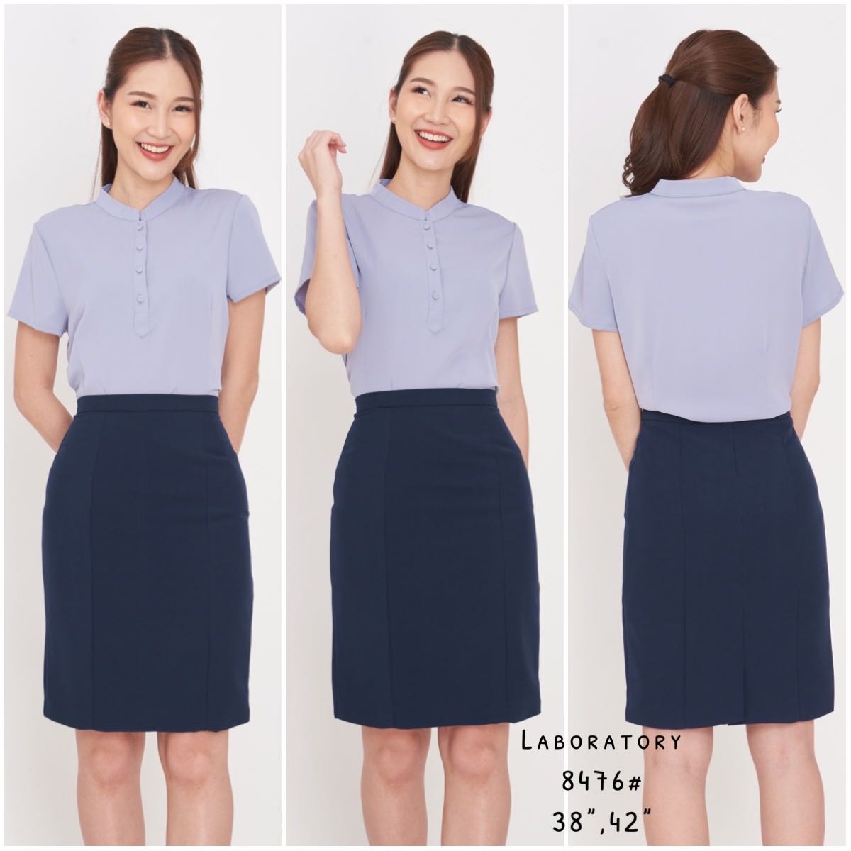 เสื้อ#8476 คอจีน