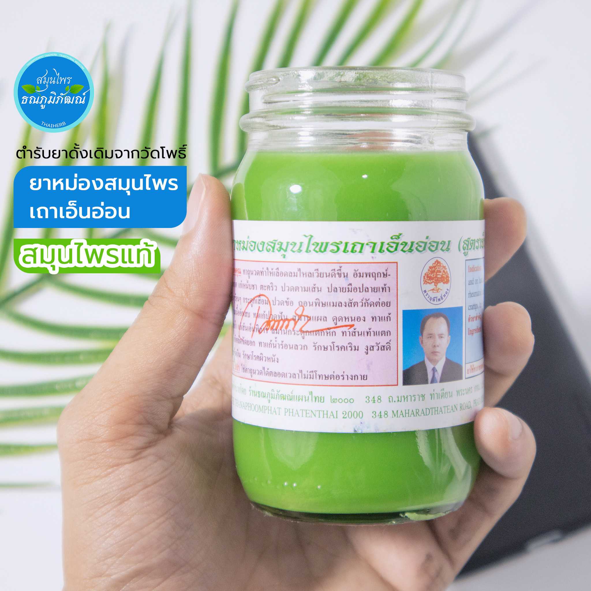 ยาหม่องสมุนไพรเถาเอ็นอ่อน สูตรเย็นพิเศษ