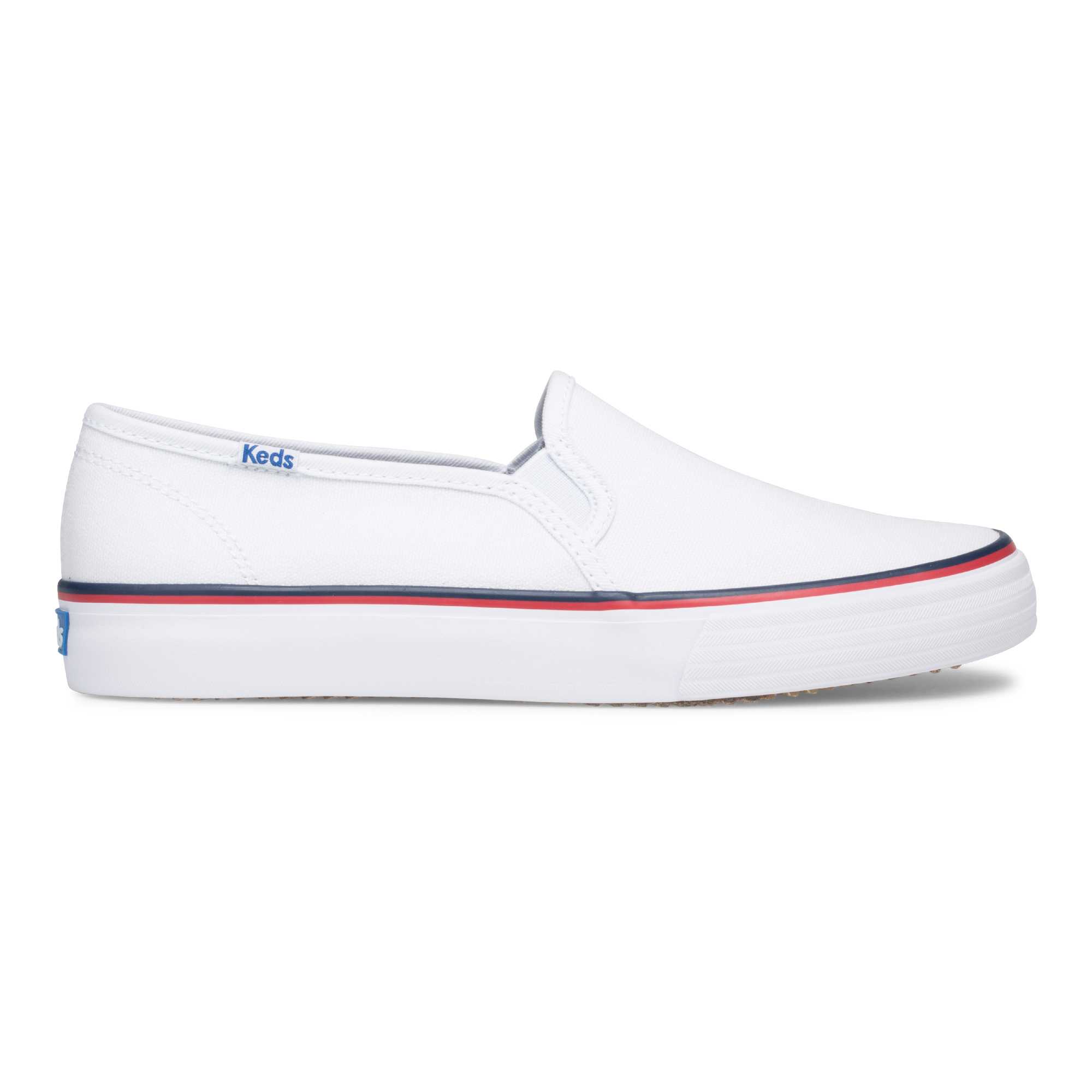 รองเท้าผ้าใบ แบบสวม รุ่น DOUBLE DECKER VARSITY สีขาว WF62940AW