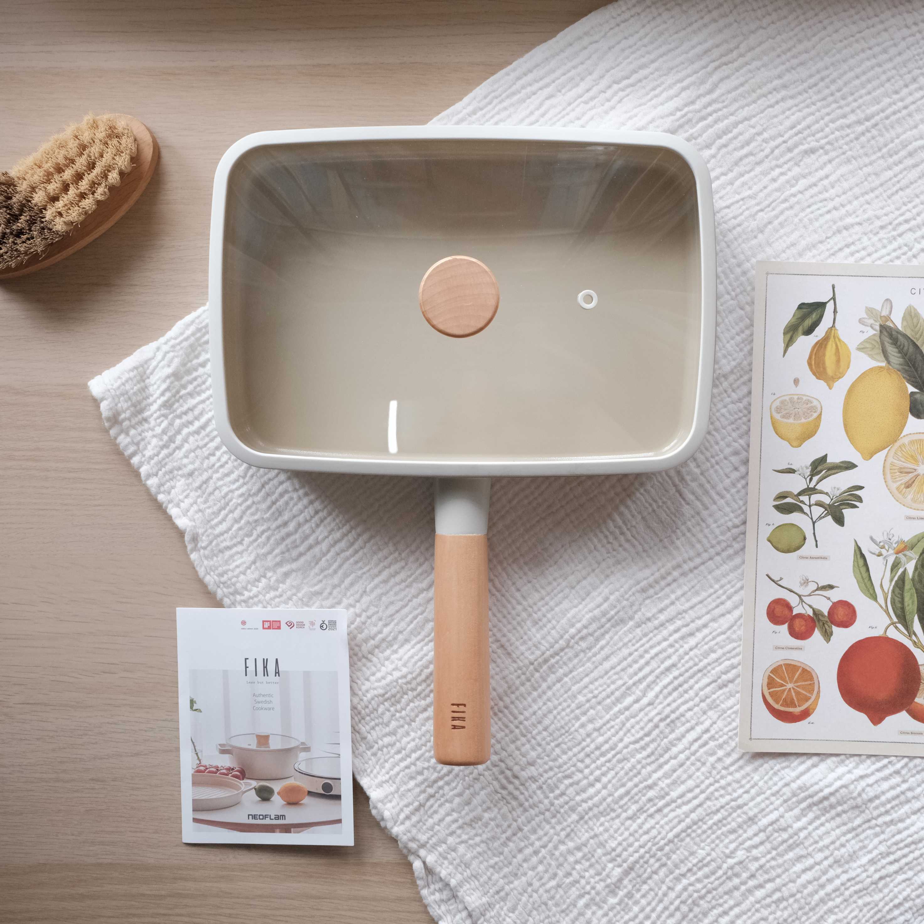 FIKA : กระทะเหลี่ยม 29 cm + ฝา - [Brunch pan 29 cm+Lid]