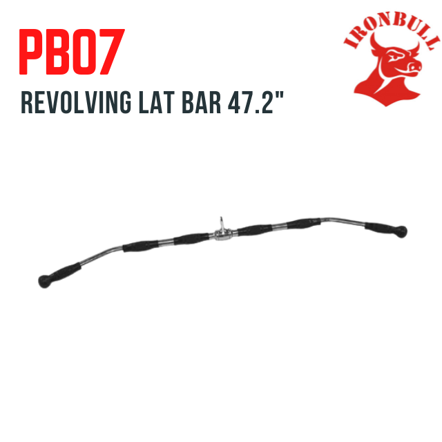PB07 Revolving Lat Bar 37.2inch, Iron Bull