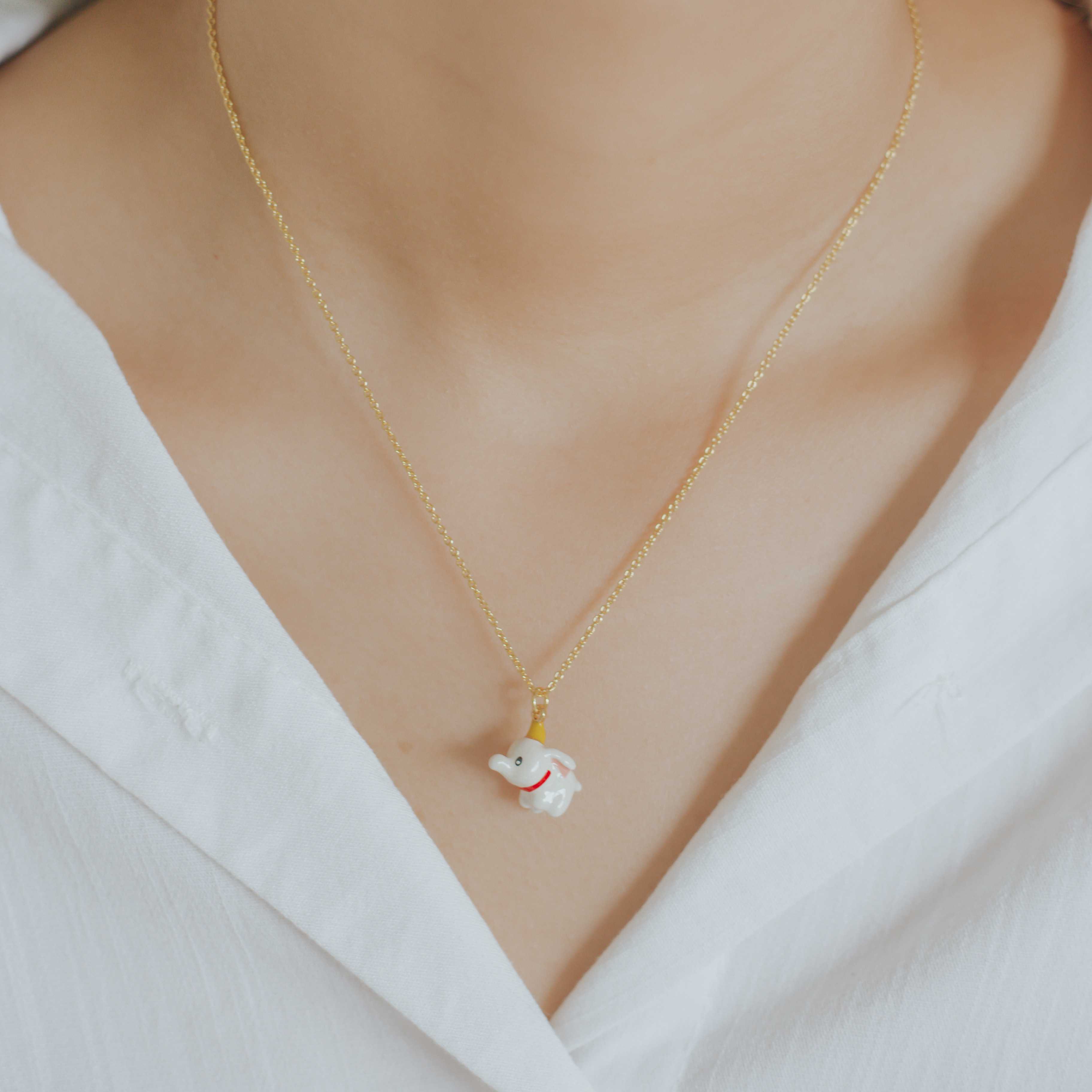 Necklace /สร้อยคอรูปช้างหูยาว Dumbo