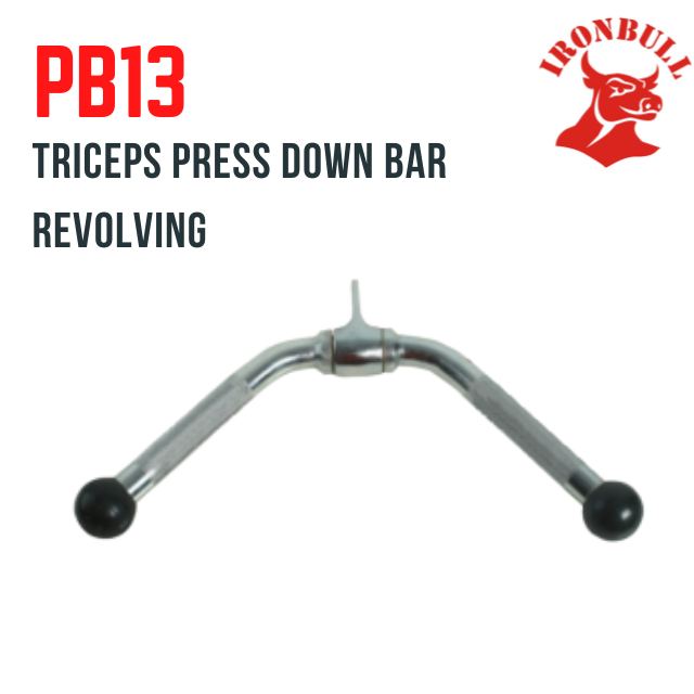 PB13 Triceps Press Down Bar Revolving, Iron Bull