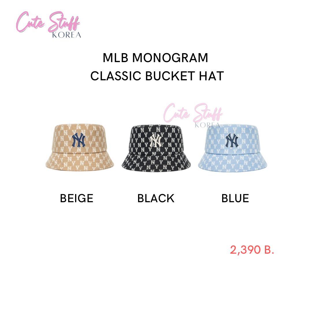 พรีออเดอร์ MLB JACQUARD MONOGRAM Bucket Hat